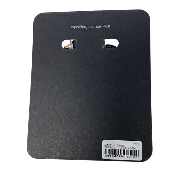 J.Crew Heart Hoop Earrings In Acetate Tortoise Shell NEW - Picture 3 of 3